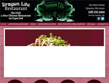 Tablet Screenshot of dragonliterestaurant.com